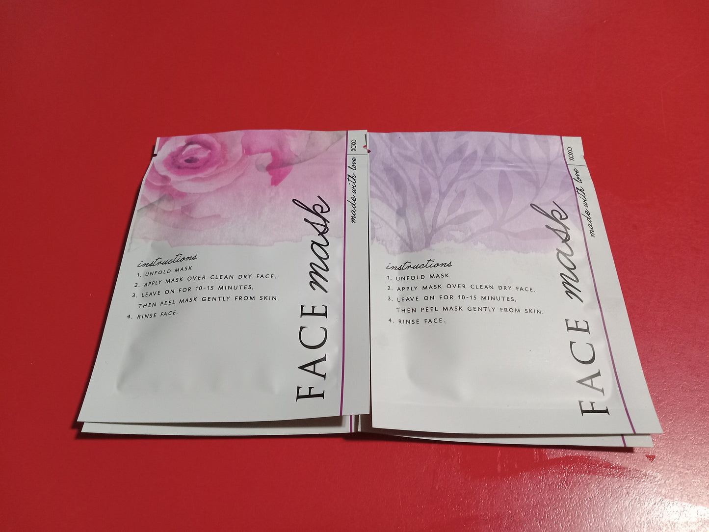 Face mask sheets