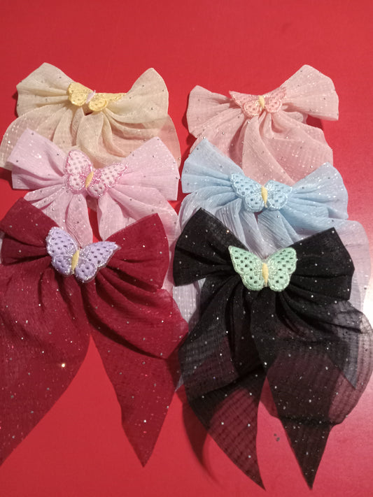 Butterfly bows with rindstones