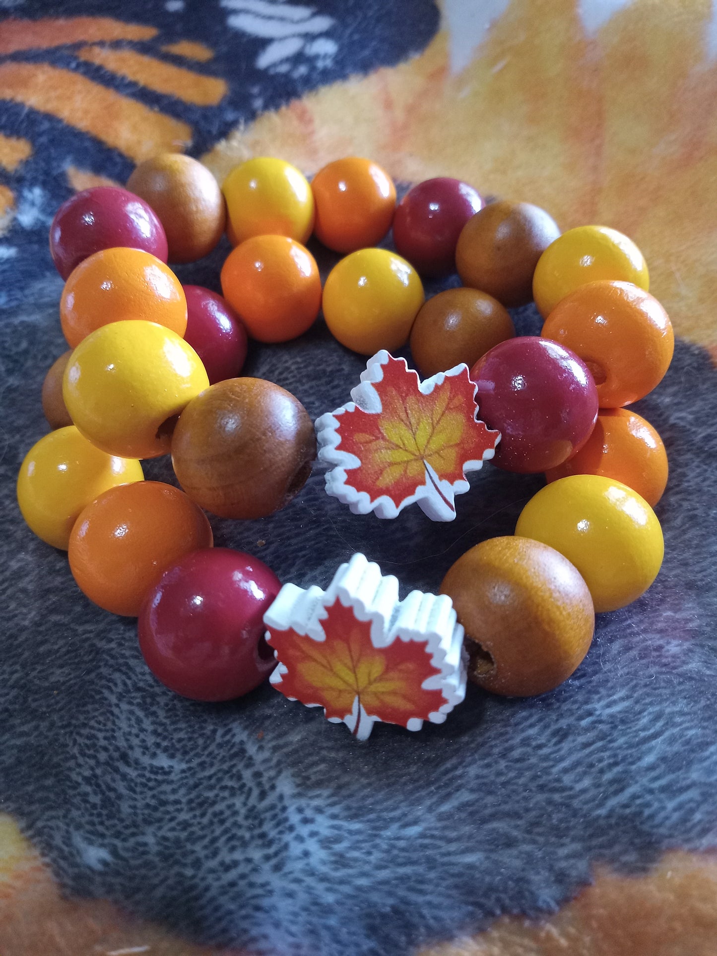 Fall Keychain bracelet